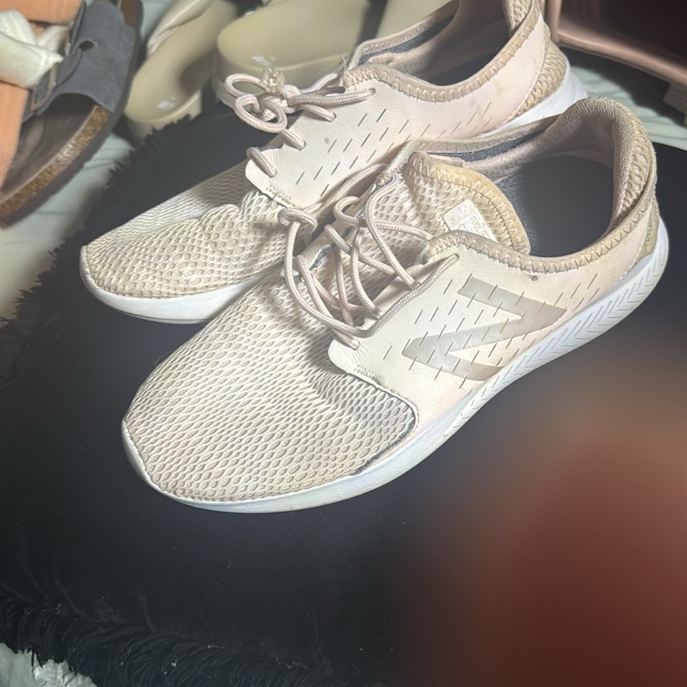 New Balance Women's Beige Athletic Shoes